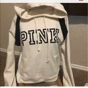 White hoody Pink Victoria secret